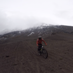 Mountain Biker on cotopaxi